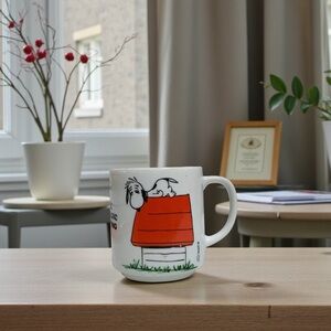 Vintage 70’s Snoopy Ceramic Mug “I Think I'm Allergic to Mornings” Made in Japan